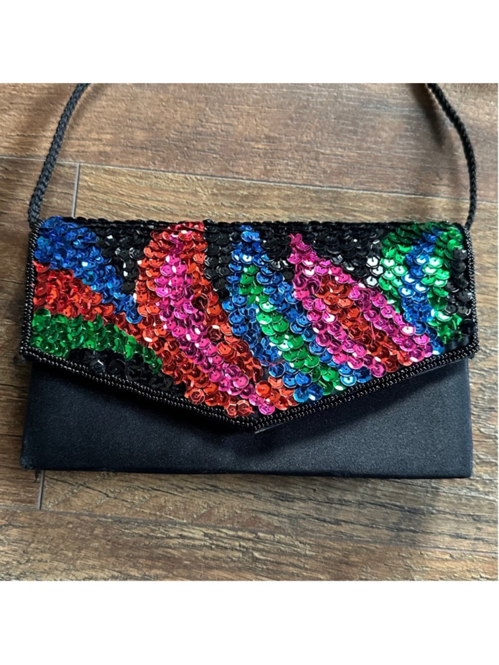 Women's Chateau Clutch Small Black Multi-color Summer